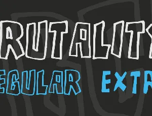 Brutality font