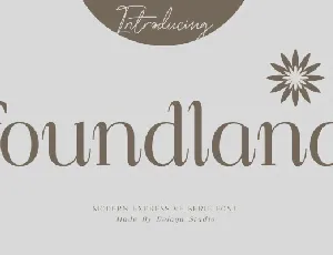 Foundland font