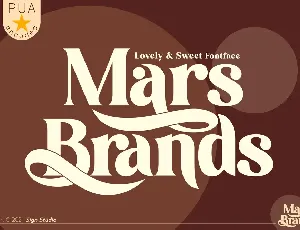 Mars Brands font