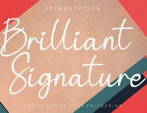 Brilliant Signature Script font