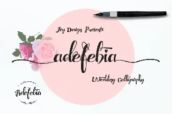 Adefebia Wedding Script font