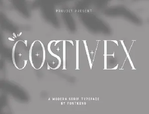 Costivex font