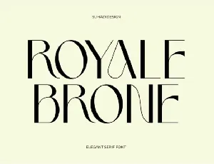 Royale Brone Typeface font