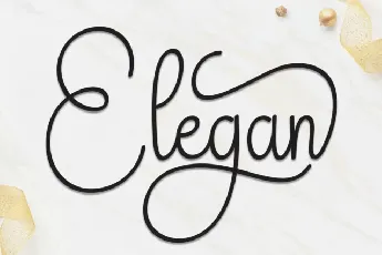 Elegan Calligraphy font