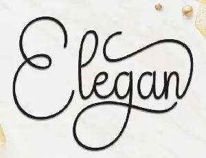 Elegan Calligraphy font