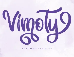 Vimoty - Personal Use font