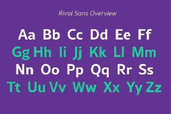 Rival Sans Family font