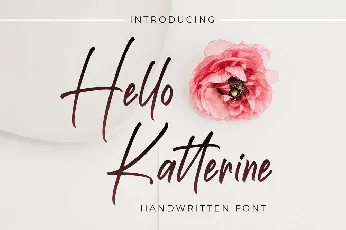 Hello Katterine font