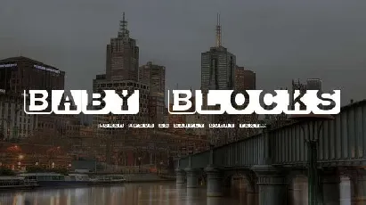 Baby Blocks font