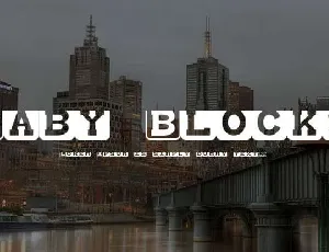 Baby Blocks font