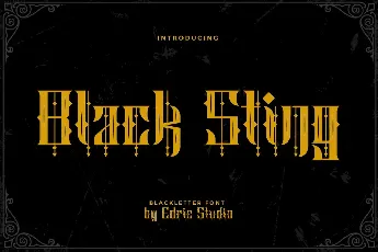 Black Sting Demo font