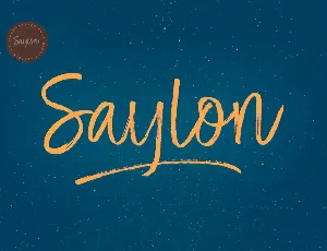 Saylon Brush font