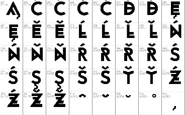 Monohypster font