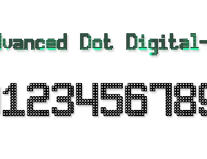 Advanced Dot Digital-7 font