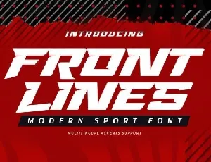 Front Lines font