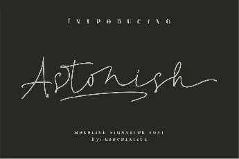 Astonish font