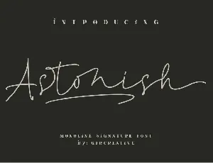 Astonish font