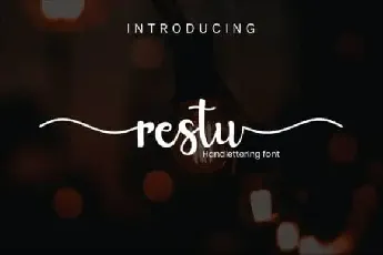 Restu Calligraphy font