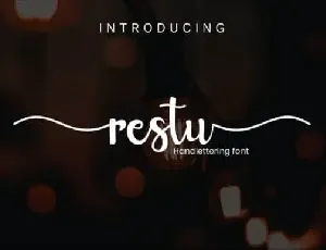 Restu Calligraphy font