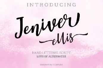 Jeniver Ellis Script font