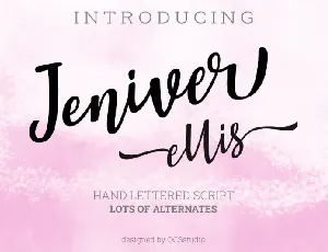 Jeniver Ellis Script font