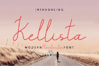 Kellista Handwritting font