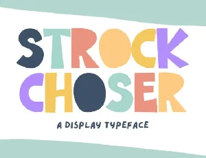 Strock Choser Display font