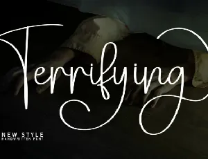 Terrifying Script font