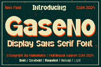 Gaseno font