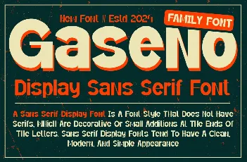 Gaseno font