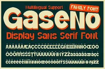 Gaseno font