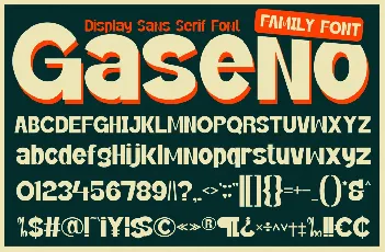 Gaseno font