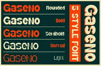 Gaseno font