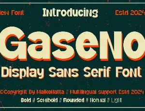 Gaseno font