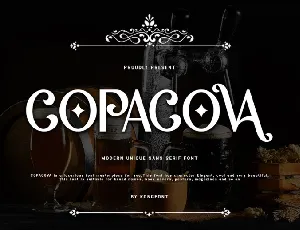 Copacova font