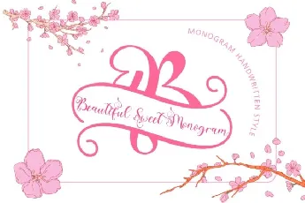 Beautiful Sweet Monogram font