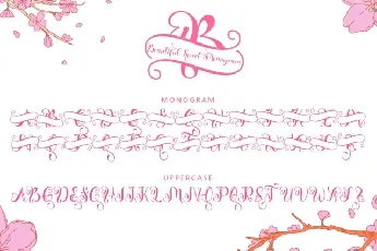 Beautiful Sweet Monogram font