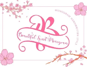 Beautiful Sweet Monogram font