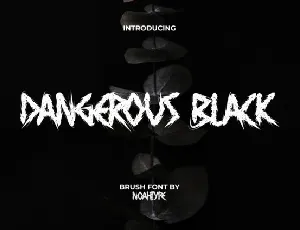 Dangerous Black font