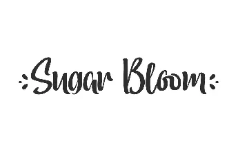 Sugar Bloom Demo font