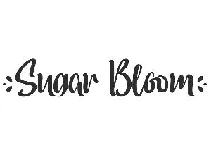 Sugar Bloom Demo font