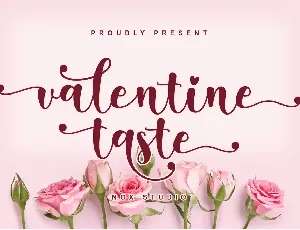 Valentine Taste font