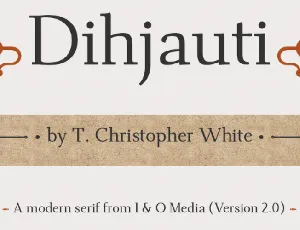 Dihjauti font