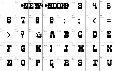 NEWMOON DEMO font