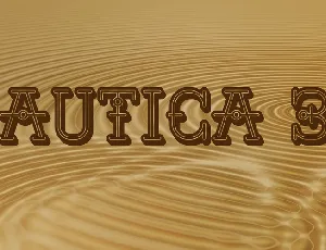 Nautica 3D font