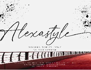 Alexastyle font