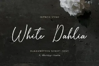 White Dahlia font