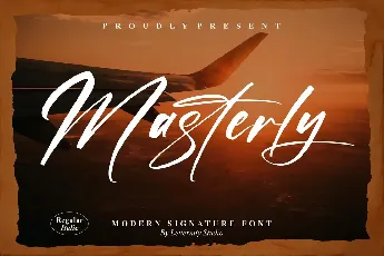 Masterly – Modern Signature font