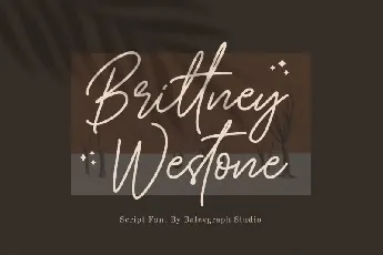 Brittney Westone font