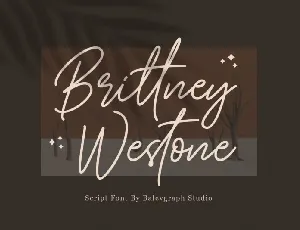 Brittney Westone font